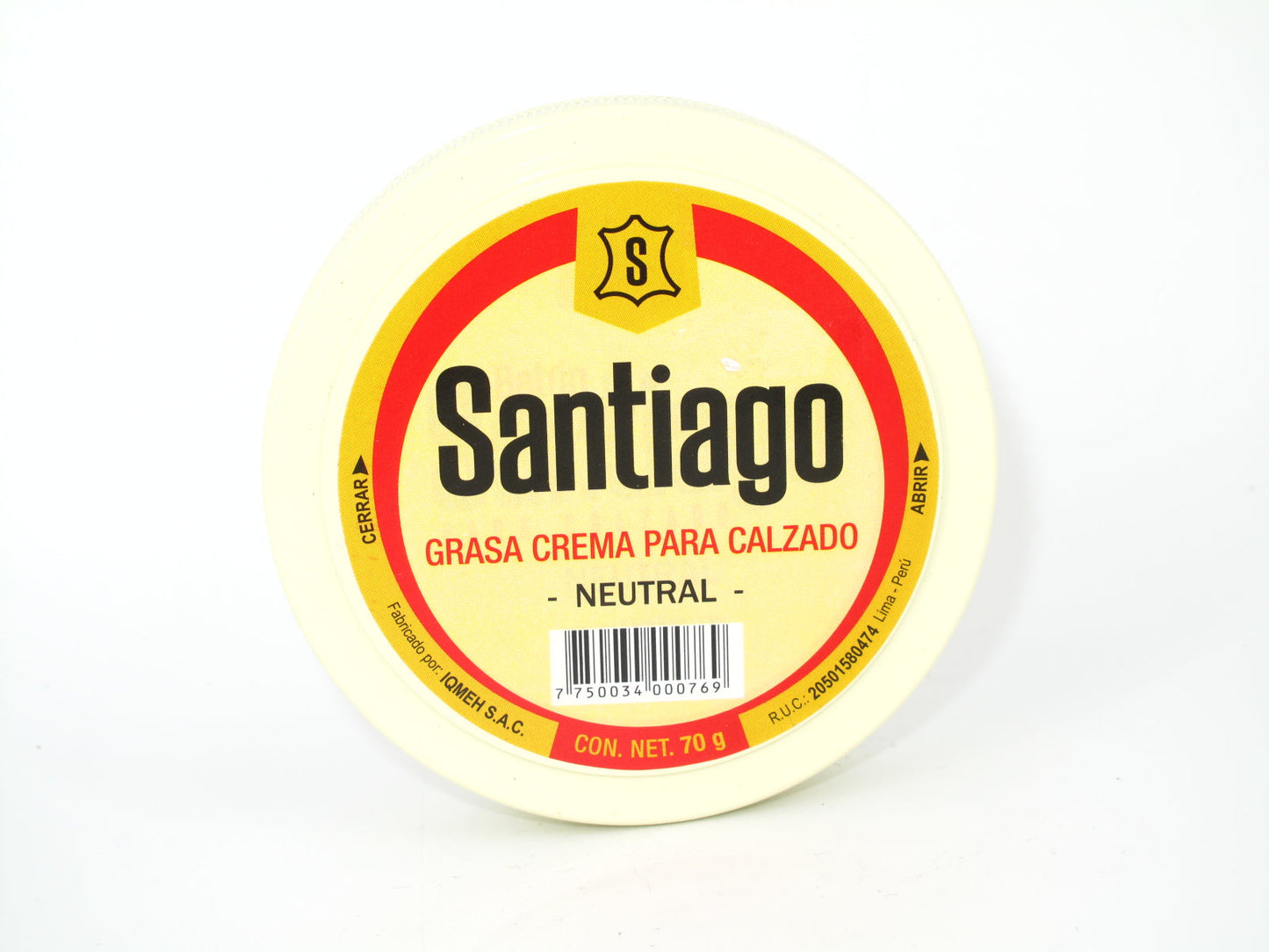 SKU - 1954 -- GRASA CREMA NEUTRO 70 G